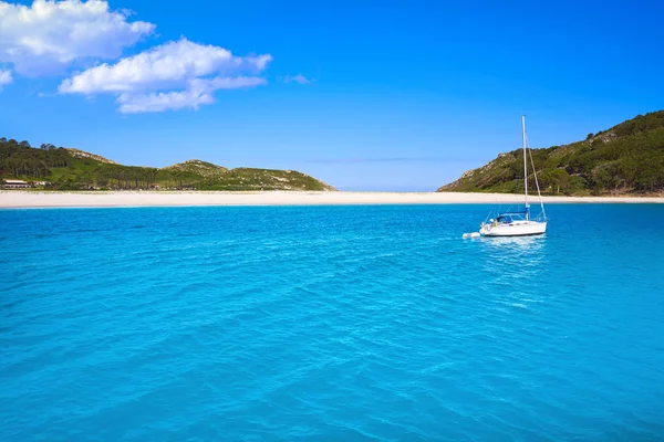 Islas Cies Adaları Galicia Spanya Nın Vigo Yakınındaki — Stok fotoğraf