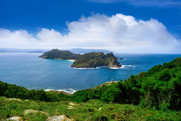 Ostrov San Martino Ostrovy Islas Cies Vigo Galicie Španělsko — Stock fotografie