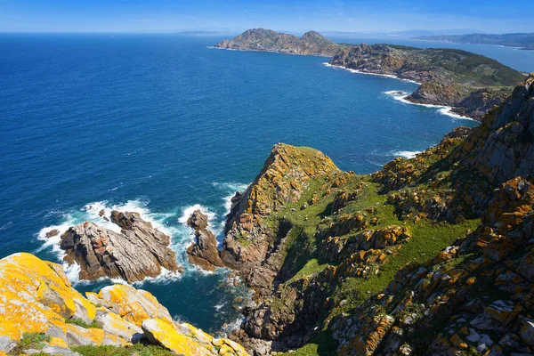 Islas Cies Islands Aerial Vigo Galicia Spain — Stock Photo, Image
