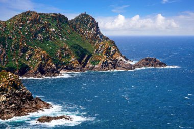 Alto yapmak Principe yüksek görünüm noktasında Islas CIES Adaları Vigo, İspanya