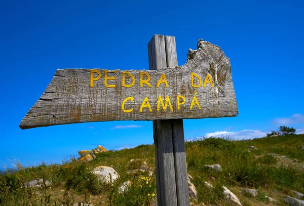 Pedra Campa Köves Gödröt Islas Cies Szigetek Vigo Spanyolország — Stock Fotó