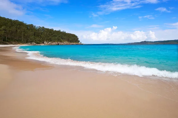 Figueiras Naaktstrand Islas Cies Eiland Van Vigo Spanje — Stockfoto