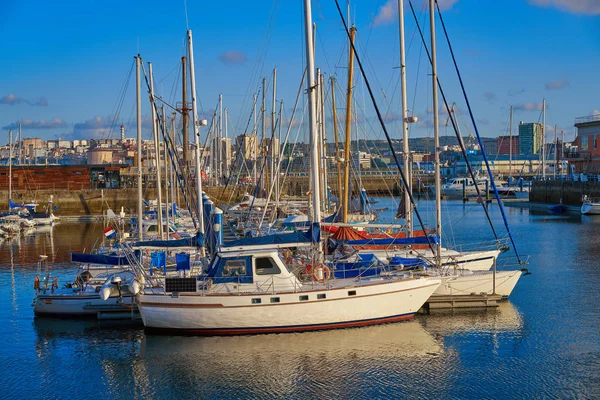 Coruna Porto Turistico Galizia Spagna — Foto Stock