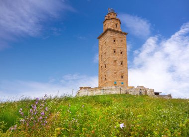 Galicia İspanya La Coruna Herkül Kulesi