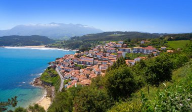 Lastres Colunga köyü Asturias, İspanya