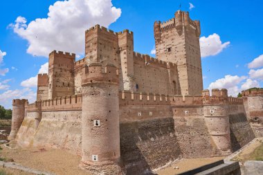 Valladolid Kastilya Leon, İspanya Mota şatoda Medina del Campo Köyü