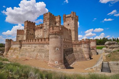 Valladolid Kastilya Leon, İspanya Mota şatoda Medina del Campo Köyü