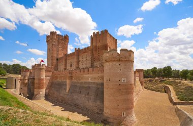 Valladolid Kastilya Leon, İspanya Mota şatoda Medina del Campo Köyü