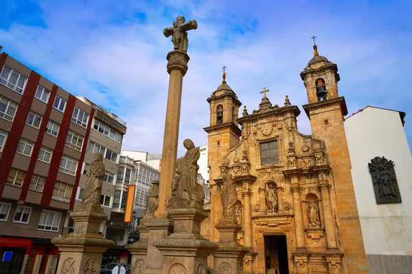 Kostel Coruna Saint Jorge Galicii Španělsku — Stock fotografie