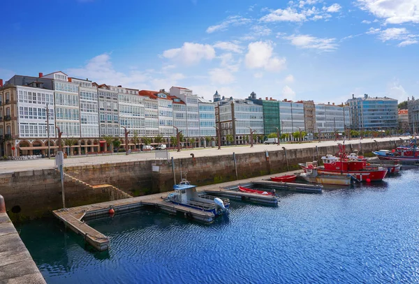 Coruna Hamnen Marina Galicien Spanien — Stockfoto