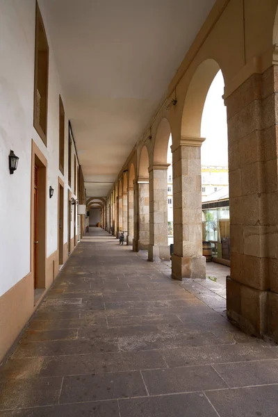 Coruna Maria Pita Square Arcade Galícia Spanyolország — Stock Fotó