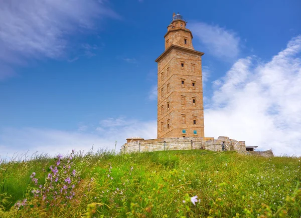 Coruna Hercules Toren Galicië Spanje — Stockfoto