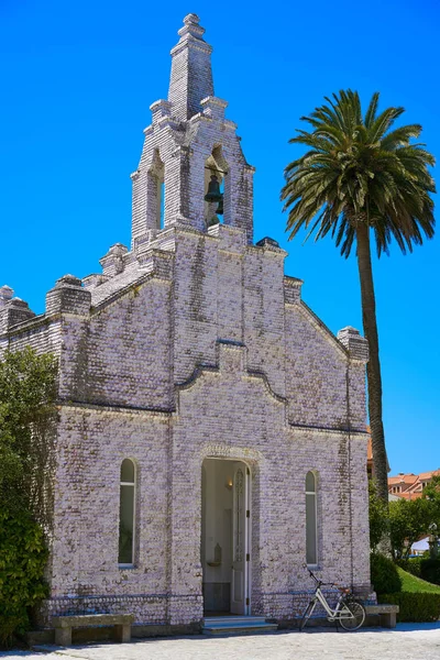 Toja Island Toxa Kapelle Aus Muscheln Pontevedra Galicia Spanien — Stockfoto