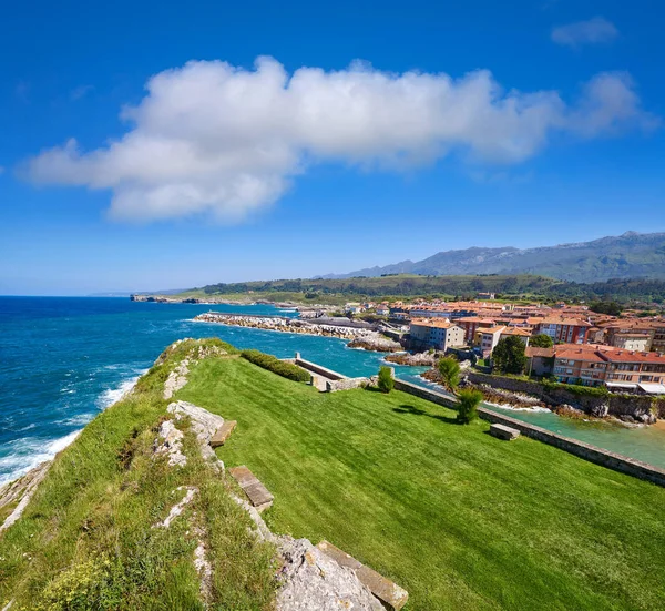 Llanes Sablon Strand Asturias Spanje — Stockfoto