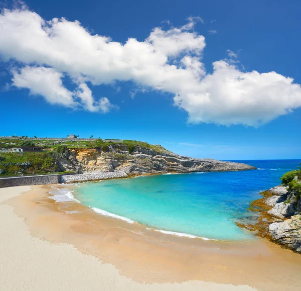 Llanes Sablon Beach Asturias Spanyolország — Stock Fotó