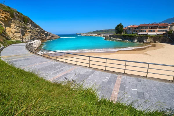 Llanes Sablon Beach Asturias Spain — Stock Photo, Image