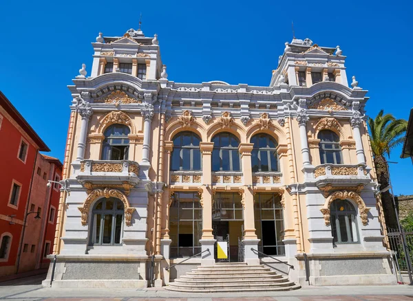 Llanes Postkontor Correos Byggnad Asturias Spanien — Stockfoto