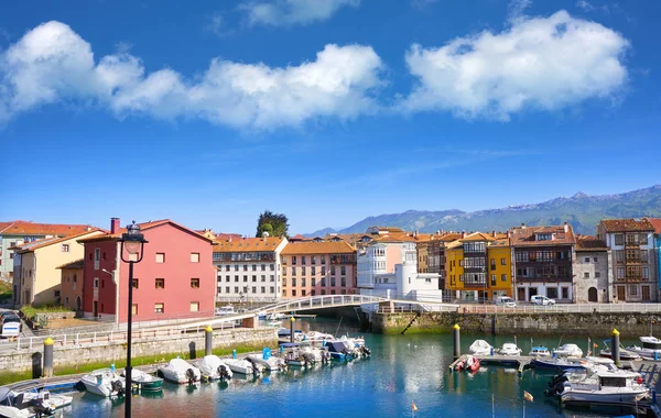 Llanes Miejscowości Port Marina Asturias Hiszpania — Zdjęcie stockowe