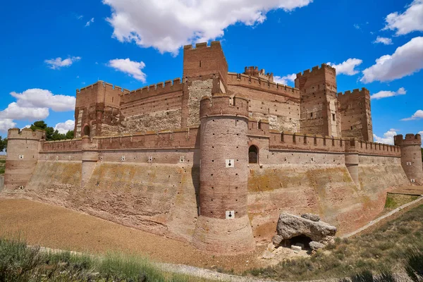 Dorp Van Medina Del Campo Spanje Mota Kasteel Valladolid Castilië — Stockfoto