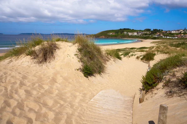 Plage Montalvo Pontevedra Galice Sanxenxo Aussi Sanjenjo Espagne — Photo