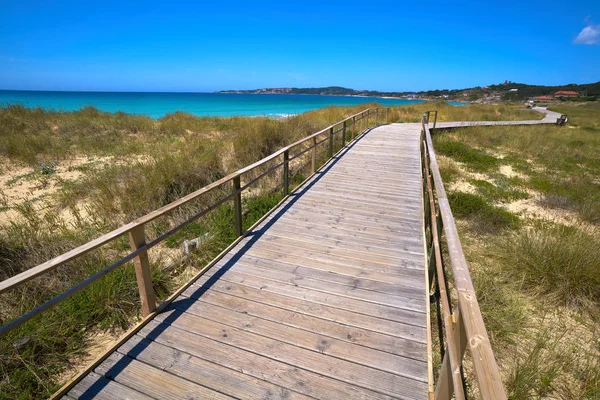 Spiaggia Montalvo Pontevedra Della Galizia Sanxenxo Anche Sanjenjo Spagna — Foto Stock