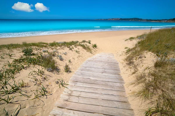 Montalvo Strand Pontevedra Von Galicien Sanxenxo Auch Sanjenjo Spanien — Stockfoto