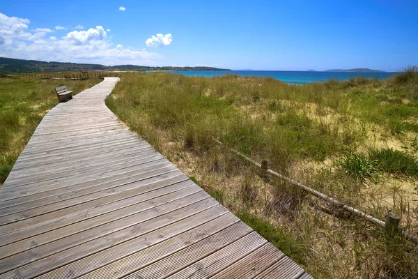 Spiaggia Montalvo Pontevedra Della Galizia Sanxenxo Anche Sanjenjo Spagna — Foto Stock