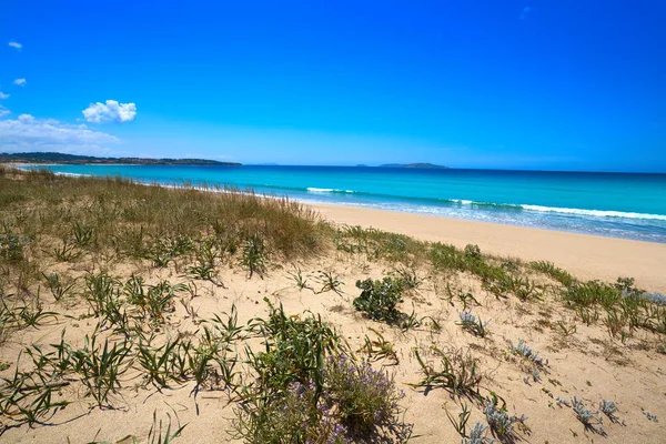 Praia Montalvo Pontevedra Galiza Sanxenxo Também Sanjenjo Espanha — Fotografia de Stock