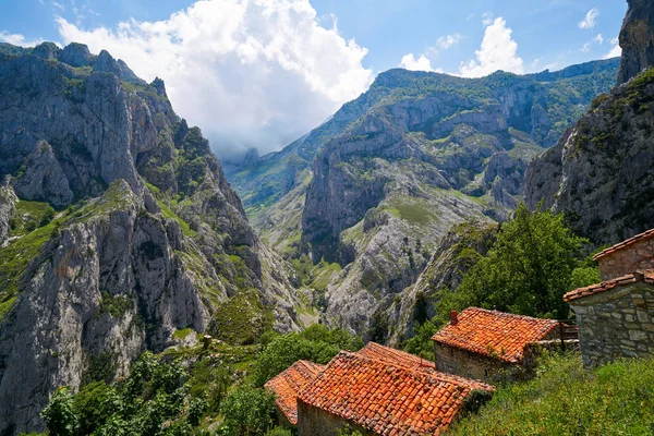 スペインのアストゥリアス州のピコス エウロパにあるナランジョ ブルネス山頂ウリエル — ストック写真