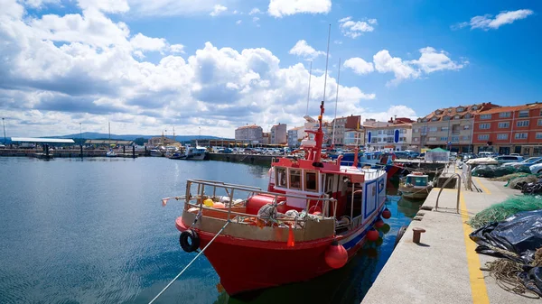 Porto Grove Ogrove Com Barcos Pesca Rio Arosa Pontevedra Galiza — Fotografia de Stock