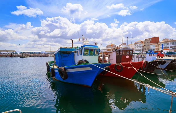 Grove Ogrove Porto Con Barche Pesca Del Fiume Arosa Pontevedra — Foto Stock