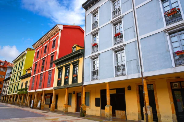 Oviedo Colorful Facades Asturias Spain — Stock Photo, Image