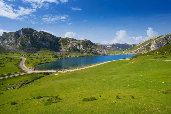 Picos Europa Spanya Asturias Gölde Enol — Stok fotoğraf