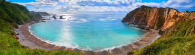 İspanya 'dan Cudillero Asturias' ta Playa del Silencio