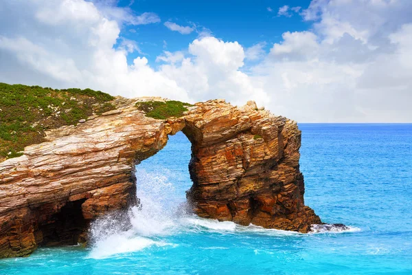 Playa Las Catedrales Catedrais Beach Ribadeo Galicia Lugo Spain — Stock Photo, Image