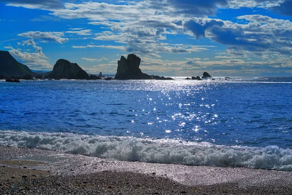 Playa Del Silencio Στο Cudillero Asturias Από Την Ισπανία — Φωτογραφία Αρχείου