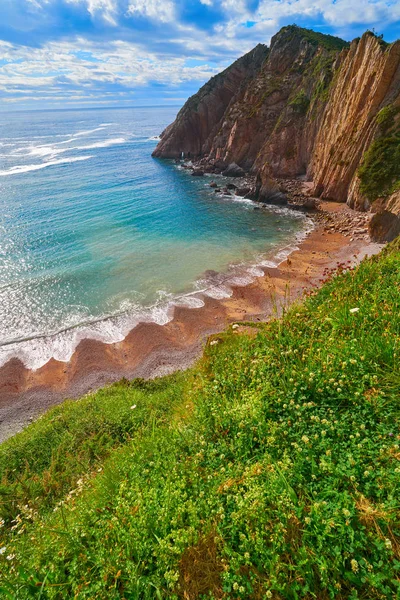 Playa Del Silencio Cudillero Asturias Desde España — Foto de Stock