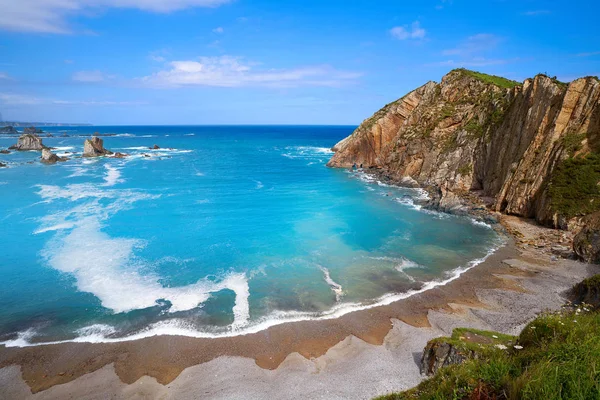 Playa Del Silencio Cudillero Asturias Hiszpanii — Zdjęcie stockowe
