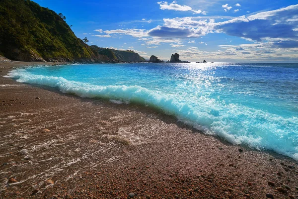 Spanya Dan Cudillero Asturias Playa Del Silencio — Stok fotoğraf