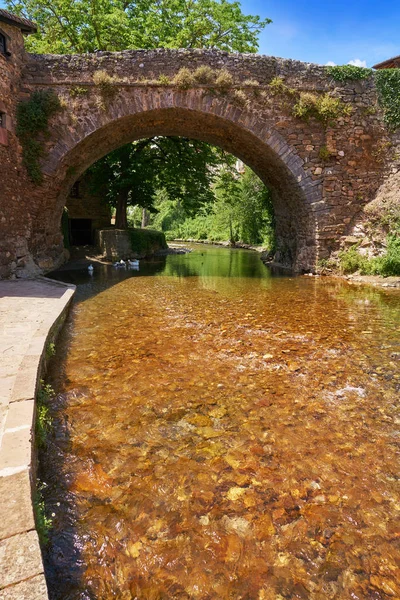 Potes River Quiviesa Deva Cantabria Village Spain — Stock Photo, Image