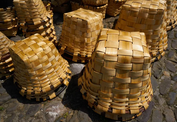 Potes Traditionelle Körbe Kantabrien Von Spanien — Stockfoto