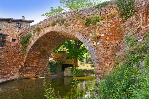 Potes Rivier Quiviesa Deva Een Cantabria Dorp Van Spanje — Stockfoto