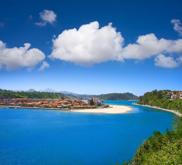 Luftutsikt Över Byn Ribadesella Asturien Spanien — Stockfoto