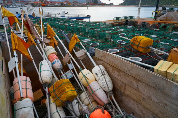 Ribadesella Asturias Halászati Tacke Kikötőben Spanyolország — Stock Fotó