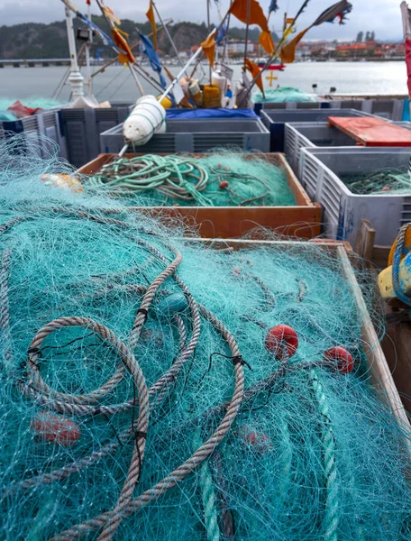 Ribadesella Asturias Fishing Tacke Port Spain — Stock Photo, Image