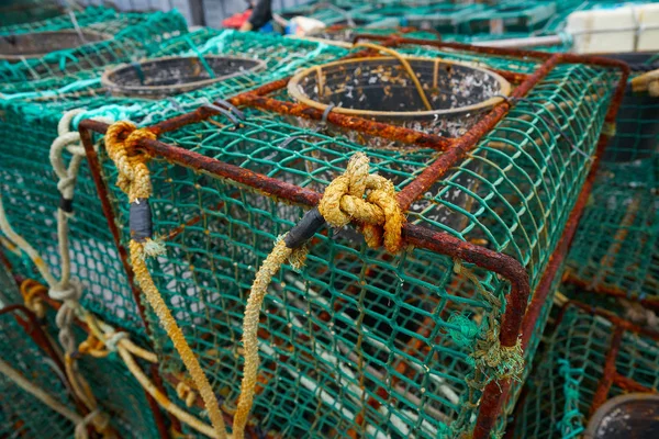 Ribadesella Asturias Halászati Tacke Kikötőben Spanyolország — Stock Fotó
