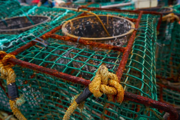 Ribadesella Asturias Halászati Tacke Kikötőben Spanyolország — Stock Fotó