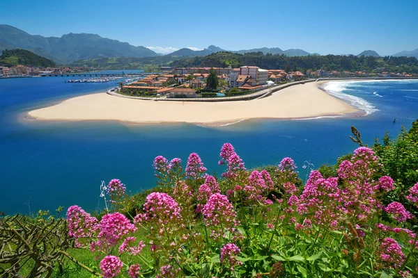 Ribadesella Dorpszicht Vanuit Lucht Asturias Spanje — Stockfoto