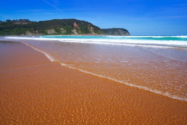 Rodiles Beach Asturias Hiszpania Pobliżu Rzeki Villaviciosa — Zdjęcie stockowe