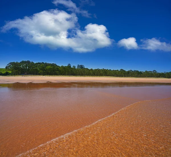 Playa Rodiles Asturias España Cerca Del Río Villaviciosa —  Fotos de Stock